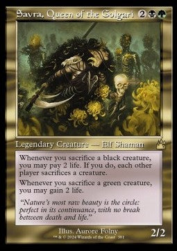 Savra, Regina dei Golgari - Ravnica Remastered: Extras (Rare) [XRVR-381]