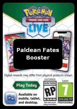 Live Code Card (Booster) - Destino di Paldea (Online Code Card)
