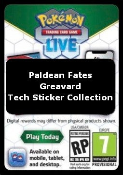 Live Code Card (Greavard Tech Sticker Collection) - Destino di Paldea (Online Code Card)