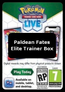 Live Code Card (Elite Trainer Box) - Destino di Paldea (Online Code Card)
