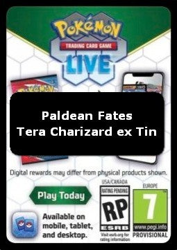 Live Code Card (Tera Charizard ex Tin) - Destino di Paldea (Online Code Card)