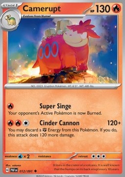 Camerupt - Destino di Paldea (Uncommon) [PAF-012]