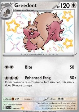 Greedent - Destino di Paldea (Shiny Rare) [PAF-206]