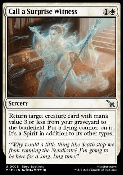 Chiamare una Testimone a Sorpresa - Delitti al Maniero Karlov (Uncommon) [MKM-6]