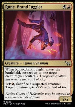 Giocoliere Marchiarune - Delitti al Maniero Karlov (Uncommon) [MKM-229]