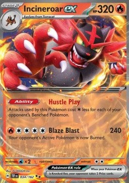 Incineroar ex - Cronoforze (Double Rare) [TEF-034]