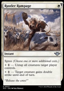 Furia del Ladro di Bestiame - Banditi di Crocevia Tonante (Uncommon) [OTJ-27]