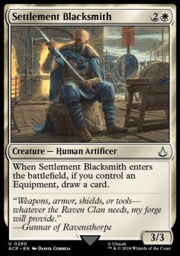 Settlement Blacksmith - Mondi Altrove: Assassin's Creed: Extras (Uncommon) [XACR-280]