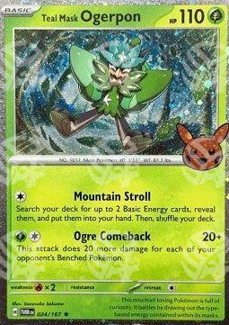 Ogerpon Maschera Turchese - Trick or Trade 2024 (Promo) [BOO24-TWM 024]