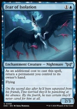 Paura dell'Isolamento - Duskmourn: La Casa degli Orrori (Uncommon) [DSK-58]