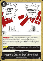 People's Dreams Don't Ever End!! (OP08-096) - Two Legends (Common) [OP08-096]