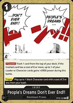 People's Dreams Don't Ever End!! (OP08-096) - Two Legends (Common) [OP08-096]