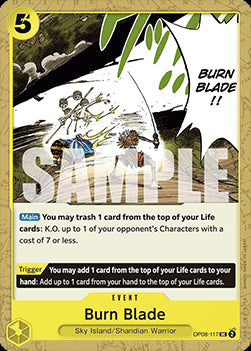 Burn Blade (OP08-117) - Two Legends (Uncommon) [OP08-117]