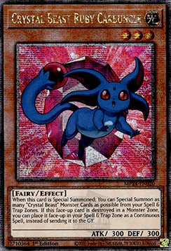 Bestia Cristallo Carbuncle Rubino - 25th Anniversary Tin: Dueling Mirrors (Quarter Century Secret Rare) [MP24-020]