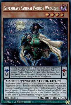 Samurai Superpesante Prodigio Wakaushi - 25th Anniversary Tin: Dueling Mirrors (Secret Rare) [MP24-076]