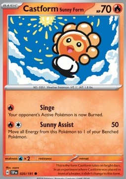 Castform Forma Sole - Scintille Folgoranti (Common) [SSP-020]