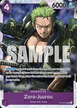 Zoro-Juurou (ST18-004) - Starter Deck: Purple Monkey.D.Luffy (Super Rare) [ST-18-004]
