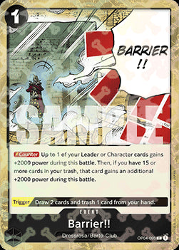 Barrier!! (OP04-095) - The Best (Common) [PRB01-OP04-095]