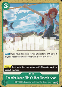 Thunder Lance Flip Caliber Phoenix Shot (OP09-040) - Emperors in the New World (Uncommon) [OP09-040]