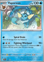 Vaporeon - SV Black Star Promos (Promo) [SVP-168]