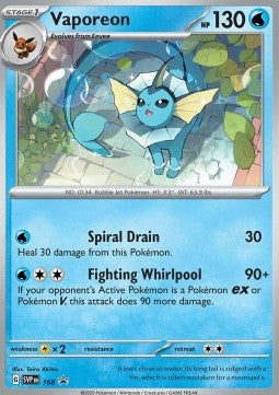 Vaporeon - SV Black Star Promos (Promo) [SVP-168]