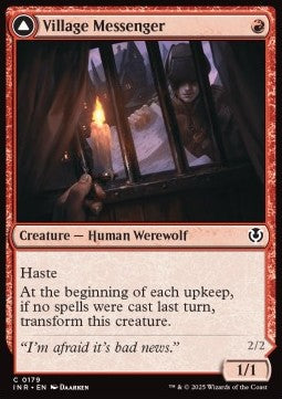 Messaggera del Villaggio // Intrusa della Luna Sorgente - Innistrad Remastered (Common) [INR-179]