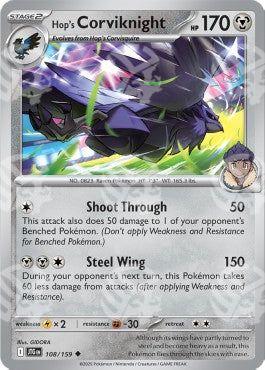 Corviknight di Hop - Avventure Insieme (Uncommon) [JTG-108]