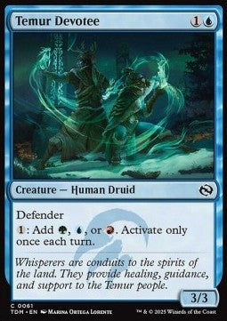 Devoti Temur - Tarkir: La Dracotempesta (Common) [TDM-61]