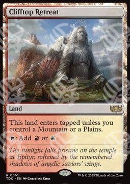 Rifugio in Cima al Dirupo - Commander: Tarkir: La Dracotempesta (Rare) [TDC-351]