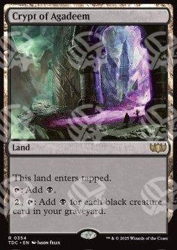 Cripta di Agadeem - Commander: Tarkir: La Dracotempesta (Rare) [TDC-354]