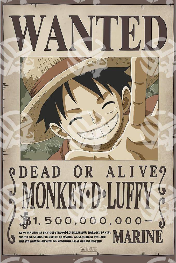 Poster One Piece Monkey D. Luffy - Warcard