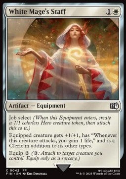 Bastone del Mago Bianco - Magic: The Gathering - FINAL FANTASY (Common) [FIN-42]