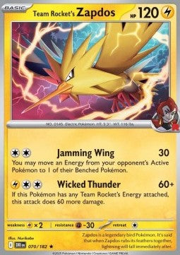 Zapdos del Team Rocket - Rivali Predestinati (Rare) [DRI-070]