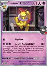 Hypno del Team Rocket - Rivali Predestinati (Uncommon) [DRI-080]
