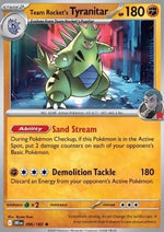 Tyranitar del Team Rocket - Rivali Predestinati (Rare) [DRI-096]