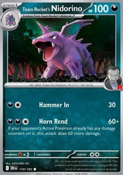 Nidorino del Team Rocket - Rivali Predestinati (Common) [DRI-118]