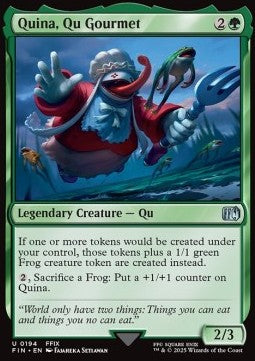 Quina, Buongustaia Qu - Magic: The Gathering - FINAL FANTASY (Uncommon) [FIN-194]