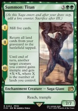 Invocazione: Titano - Magic: The Gathering - FINAL FANTASY (Rare) [FIN-204]