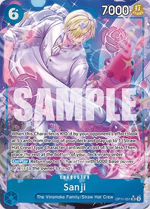 Sanji (OP11-051) - A Fist of Divine Speed (Alternate Art) [OP11-051]