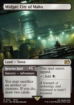 Midgar, City of Mako // Reactor Raid - Magic: The Gathering - FINAL FANTASY: Extras (Rare) [XFIN-313]