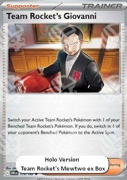 Giovanni del Team Rocket - Rivali Predestinati: Supplementi (Promo) [xDRI-174]