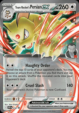 Persian ex del Team Rocket - SV Black Star Promos (Promo) [SVP-218]