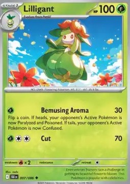 Lilligant - Luce Nera (Uncommon) [BLK-007]
