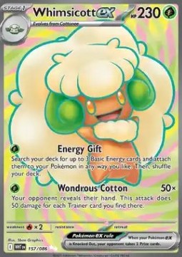 Whimsicott ex - Fuoco Bianco (Ultra Rare) [WHT-157]