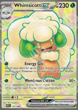 Whimsicott ex - Fuoco Bianco (Ultra Rare) [WHT-157]