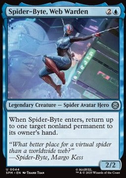 Spider-Byte, Web Warden - Magic: The Gathering | Marvel's Spider-Man (Uncommon) [SPM-44]