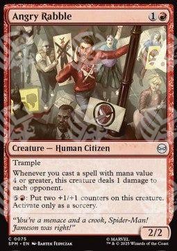 Angry Rabble - Magic: The Gathering | Marvel's Spider-Man (Common) [SPM-75]