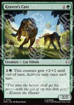 Kraven's Cats - Magic: The Gathering | Marvel's Spider-Man (Common) [SPM-104]