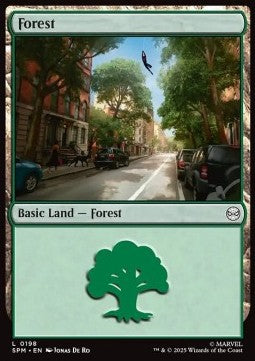 Foresta - Magic: The Gathering | Marvel's Spider-Man (Land) [SPM-198]
