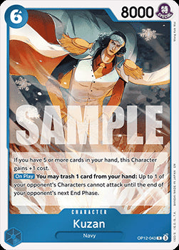 Kuzan (OP12-043) - Legacy of the Master (Rare) [OP12-043]